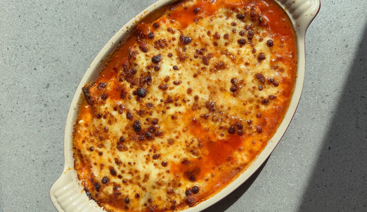 PASTA AL FORNO W/ SALAMI, MOZZARELLA & BASIL