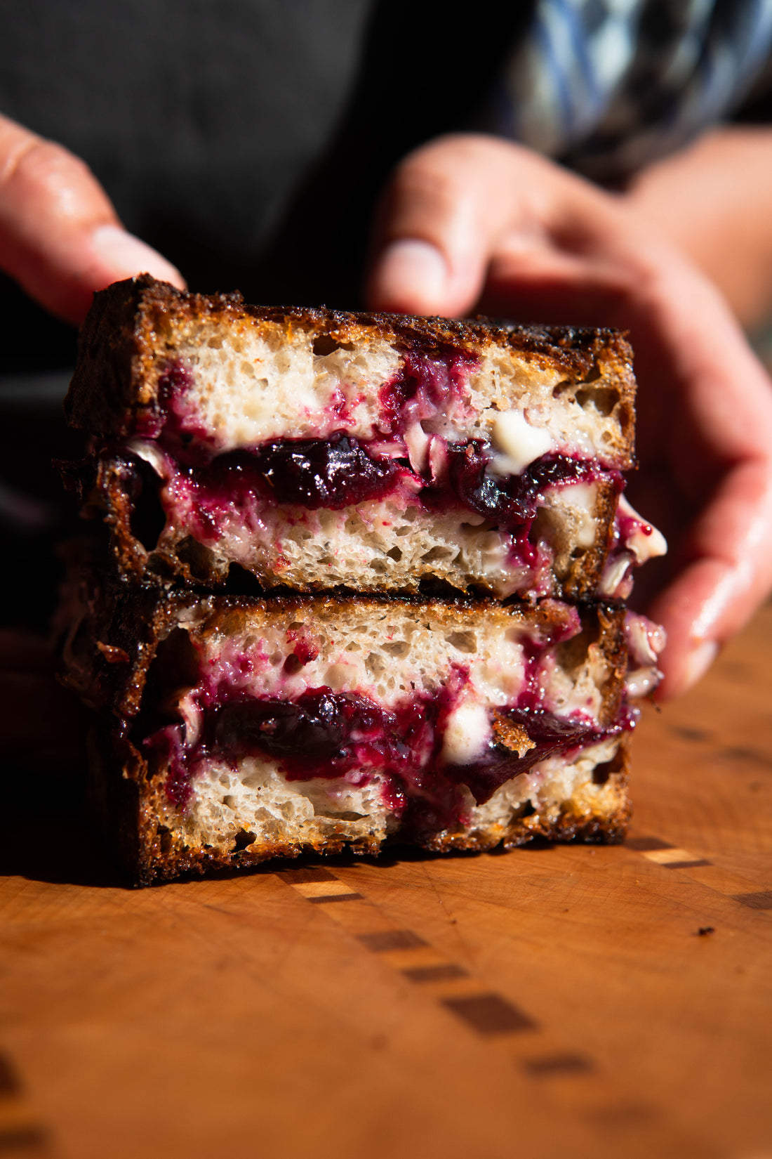 BRIE GRILLED CHEESE WITH CHERRY JAM