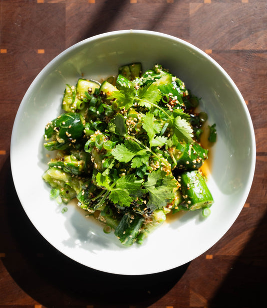 SMASHED CUCUMBER SALAD