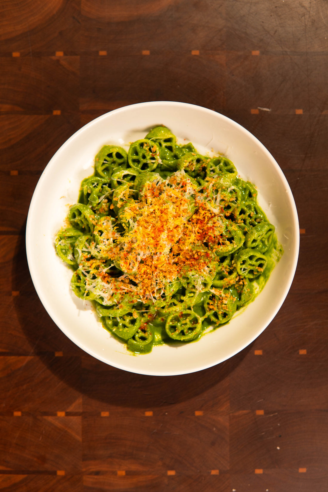 PASTA VERDE WITH FRESH HERBS, ANCHOVY & PECORINO