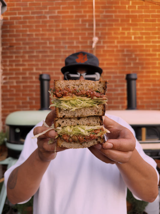 BEEF TARTARE SANDWICH