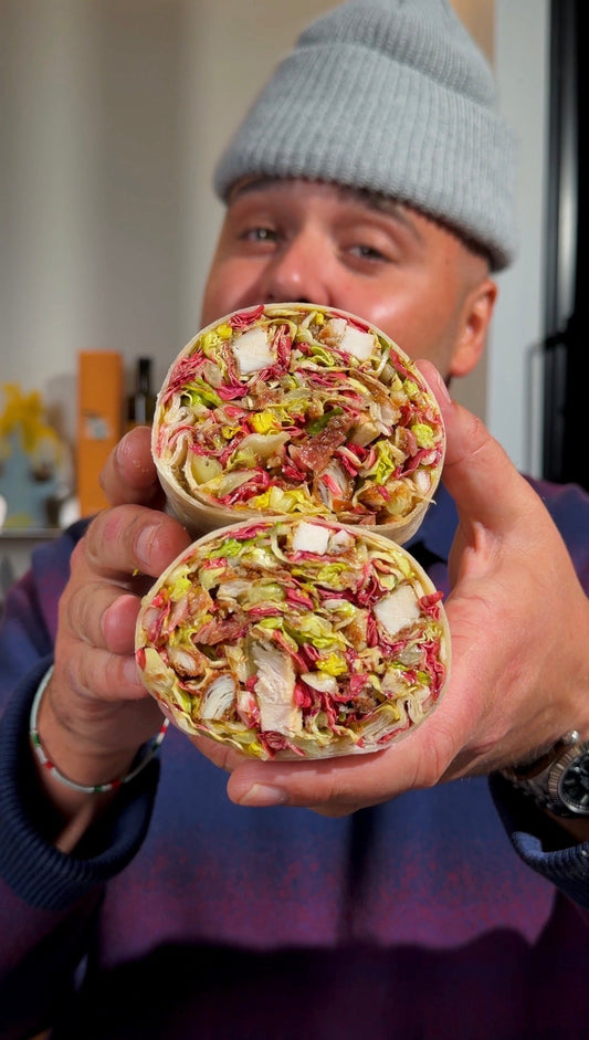 CRISPY CHICKEN & WINTER RADICCHIO CAESAR WRAP