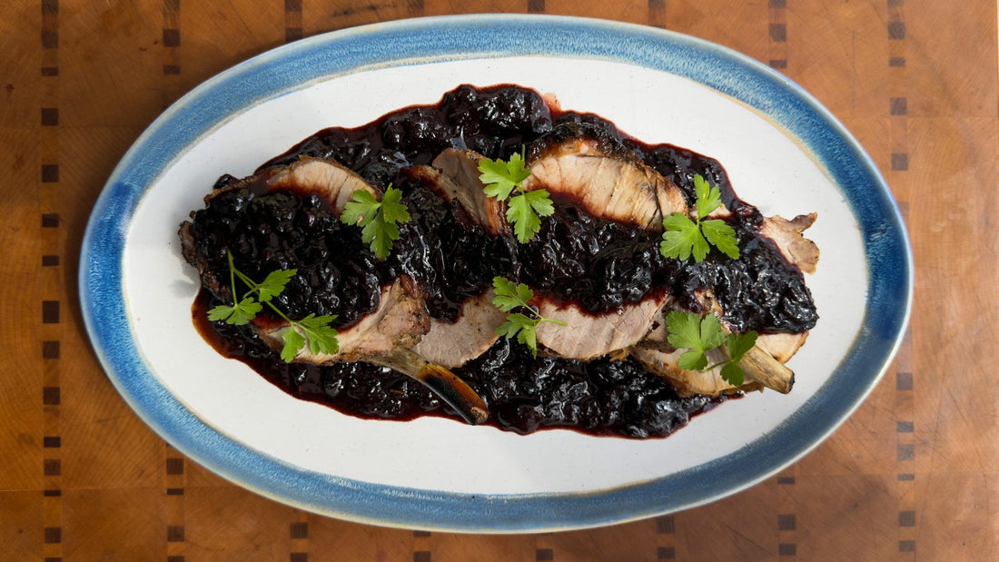 PORK CHOP WITH CHERRY PAN SAUCE